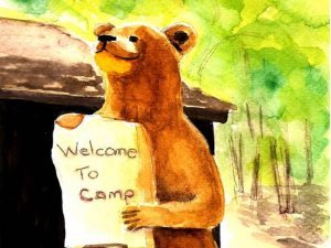 image of camping retreat